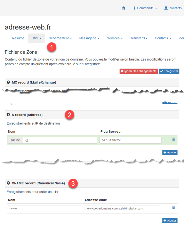 Utiliser Mon Nom De Domaine Sur Strikingly - Aide One2Net