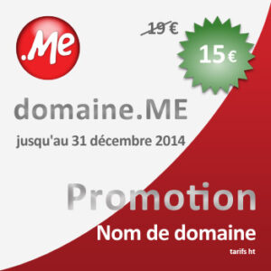 Promotion nom de domaine .me