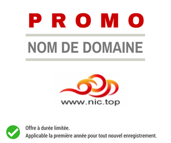 Promotion sur le nom de domaine .TOP