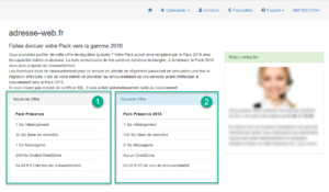 Espace Client : Migrer vers un Pack 2018