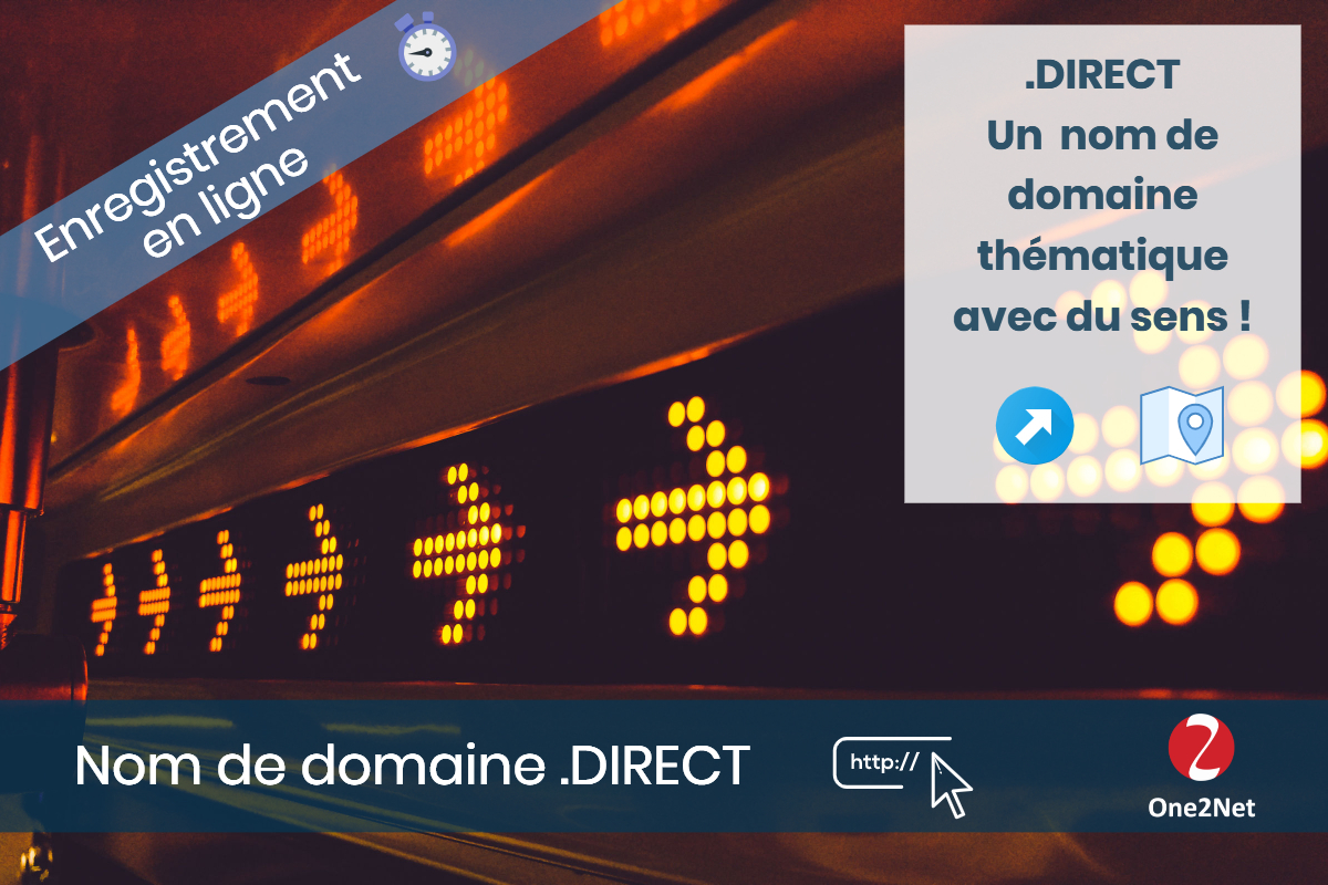 Nom de domaine .DIRECT - One2Net