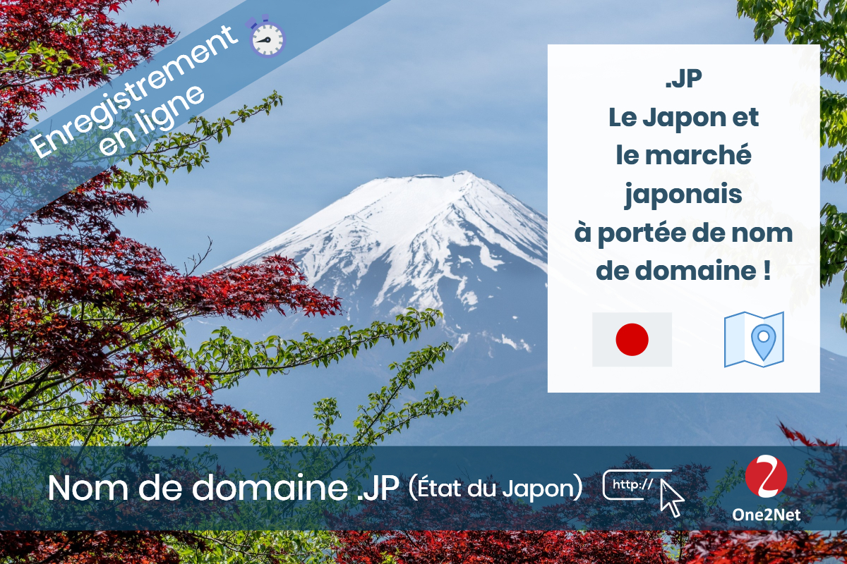 Nom de domaine .JP (État du Japon) - One2Net 