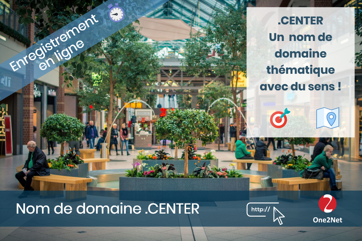 Nom de domaine .CENTER - One2Net