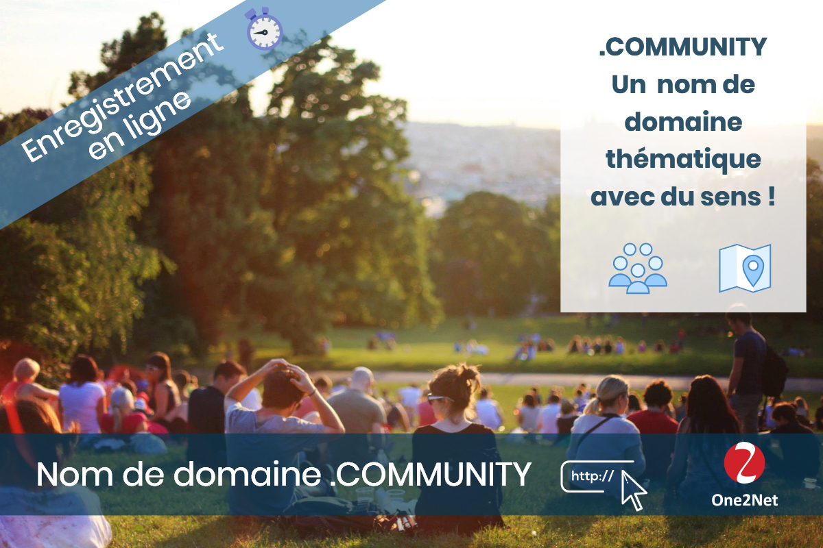 Nom de domaine .COMMUNITY - One2Net