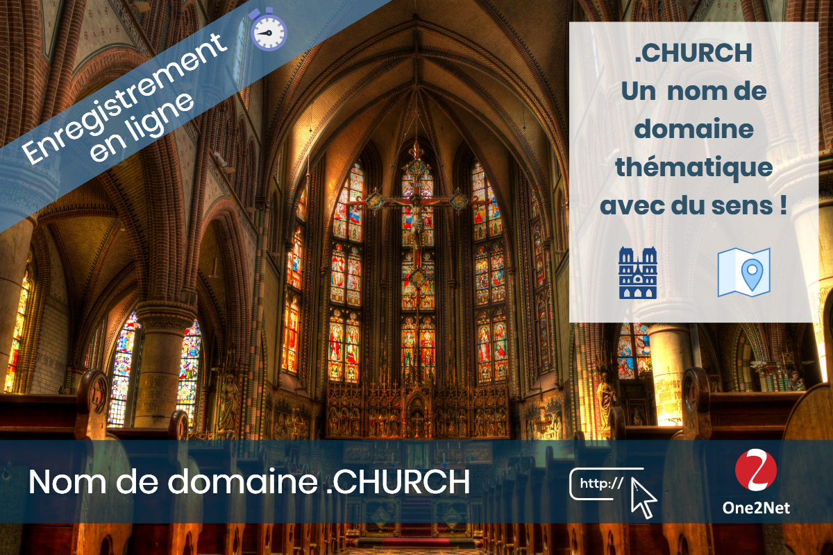 Nom de domaine .CHURCH - One2Net