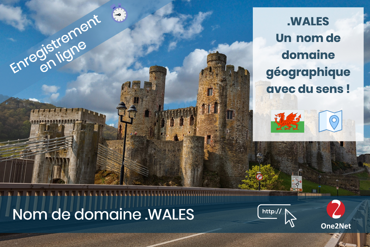 Nom de domaine .WALES (Pays de Galles) - One2Net